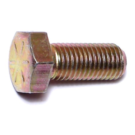 Midwest Fastener Grade 8, 5/16"-24 Hex Head Cap Screw, Zinc Yellow Steel, 3/4 in L, 50 PK 00841